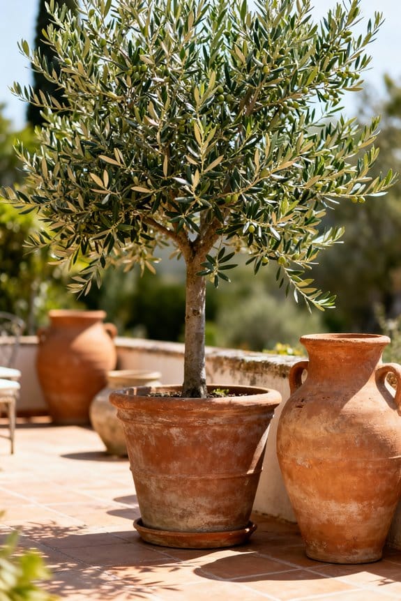 choosing patio olive tree