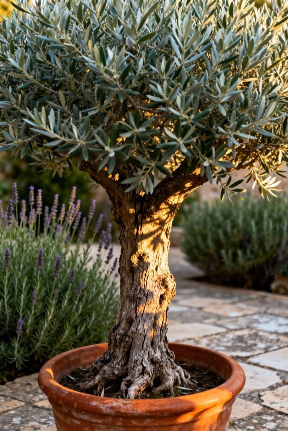 compact olive tree selection