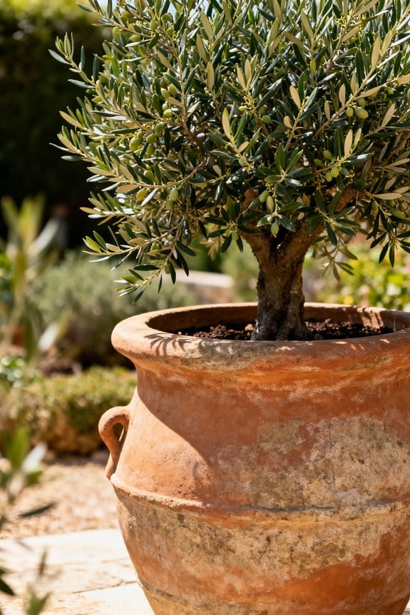 durable well drained stone planter