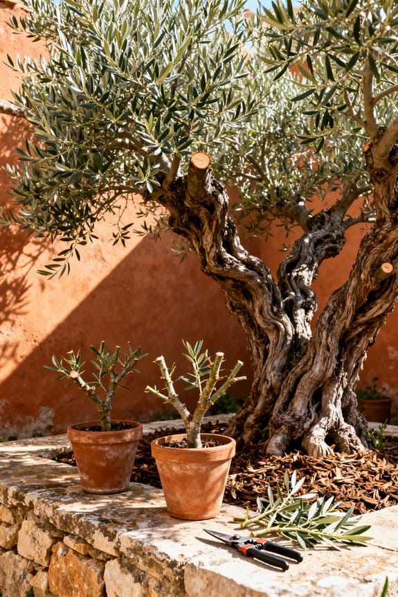 healthy pruning for olives