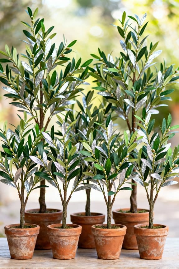 indoor fake olive trees