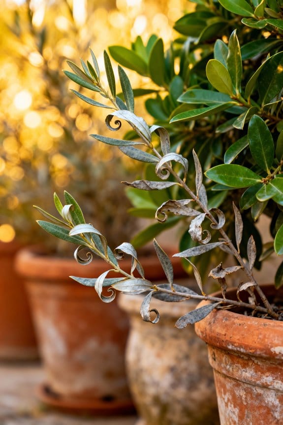 olive trees respond to drought