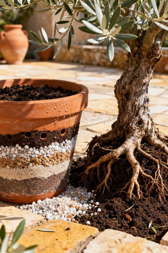 optimal soil drainage mix