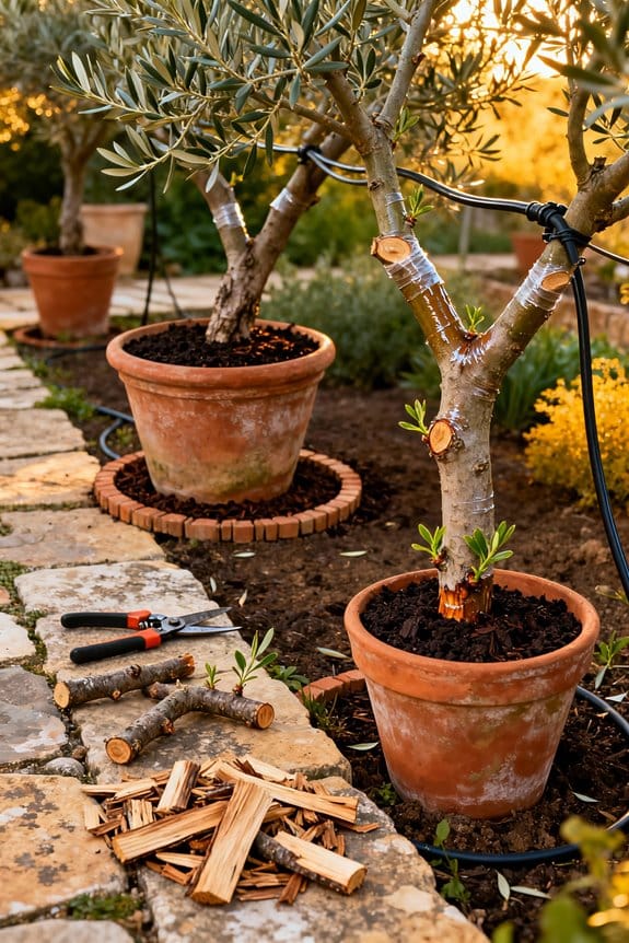 post pruning olive tree care