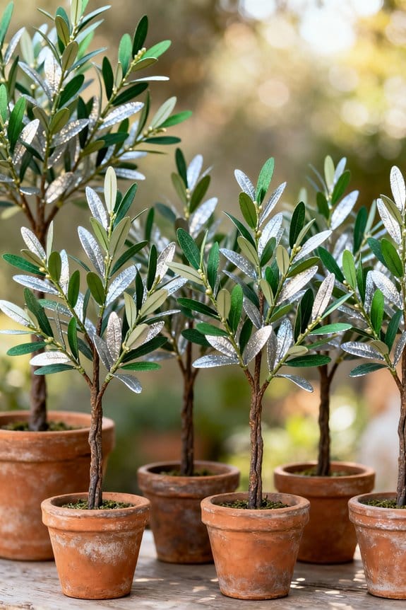 realistic faux olive trees