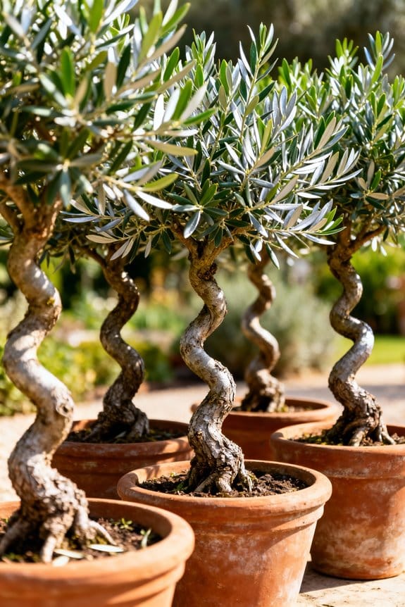 spiral olive trees selection