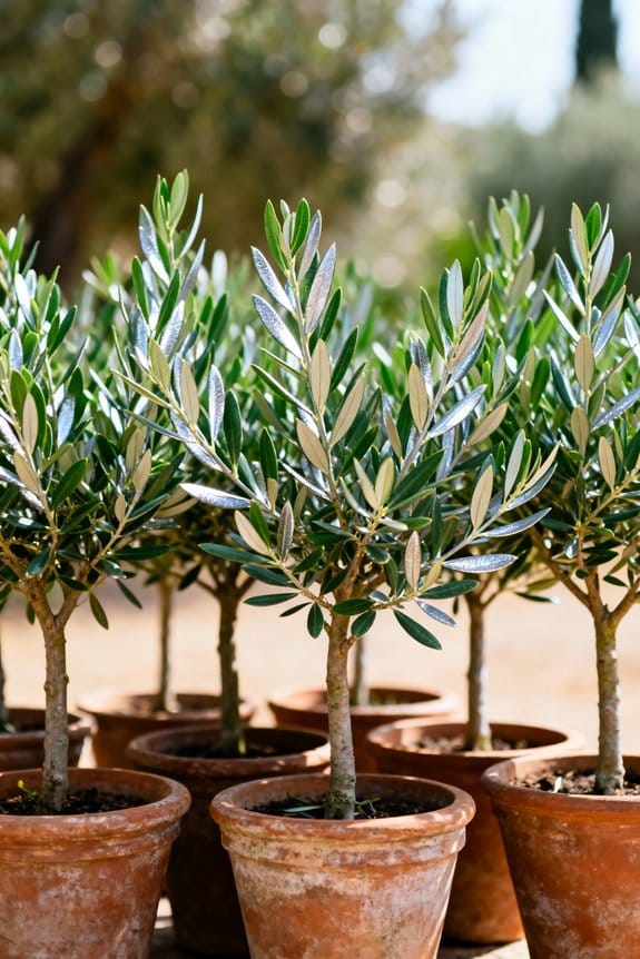 stylish olive tree containers
