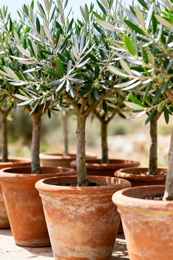 stylish olive tree pots