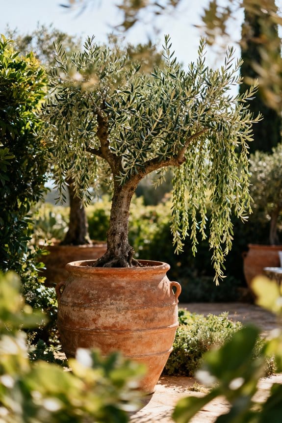 weeping olive tree selection